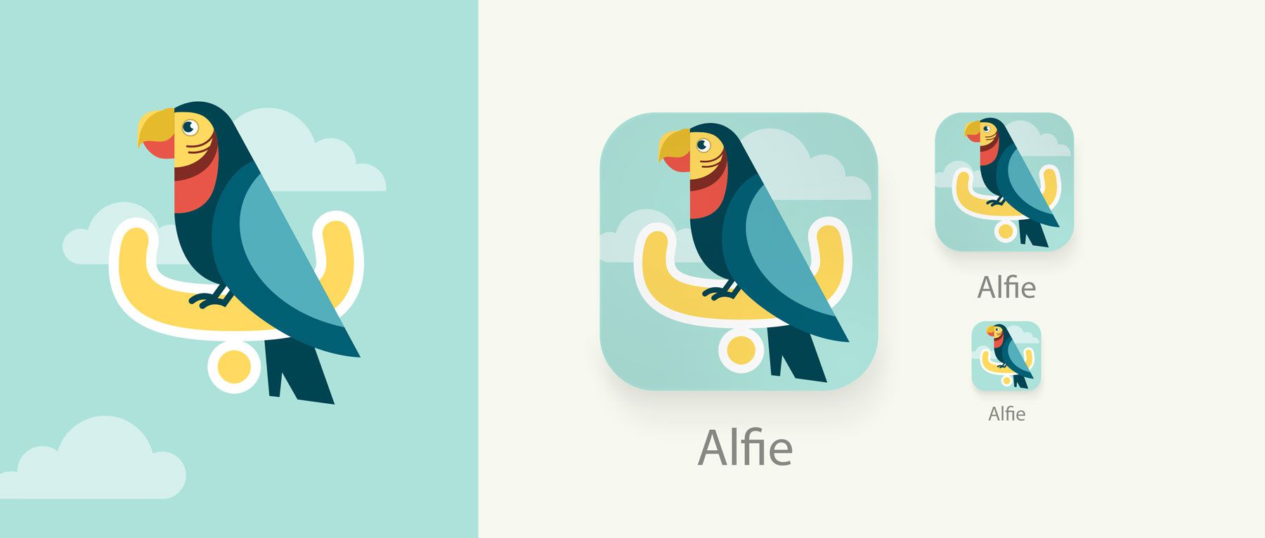 App illustration for kids arabic letters